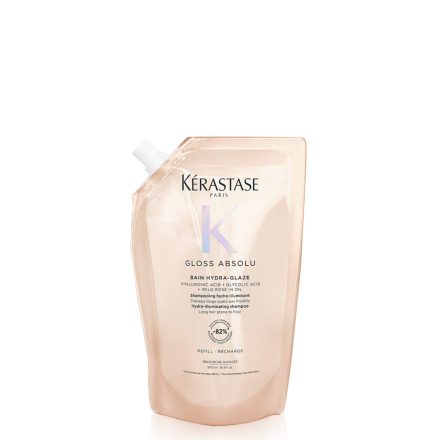 KÉRASTASE Gloss Absolu BAIN UTÁNTÖLTŐ 500 ML - Fényfokozó hatású hidratáló hajfürdŐ – szöszösödésre hajlamos hosszú hajra.